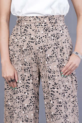 Women's Palazzo (Brown Printed)